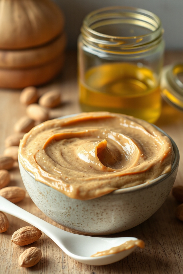blend peanuts with oil