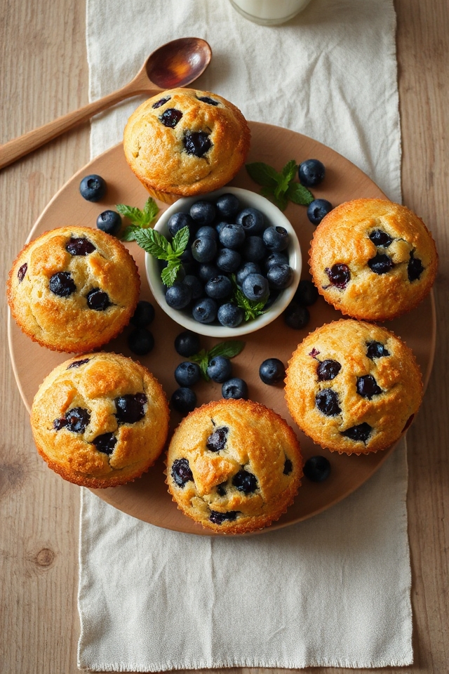 blueberry muffin baking instructions