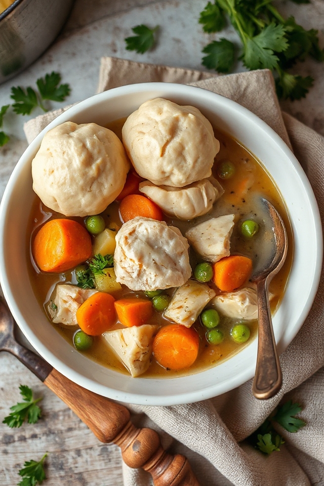comforting chicken and dumplings