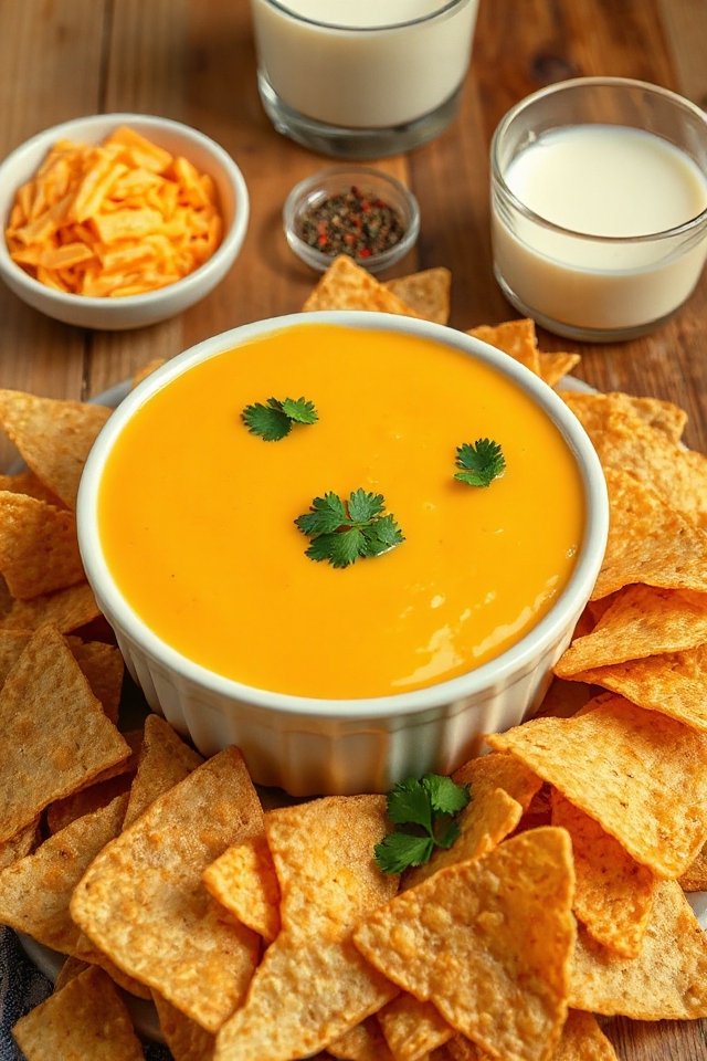 creamy homemade nacho cheese