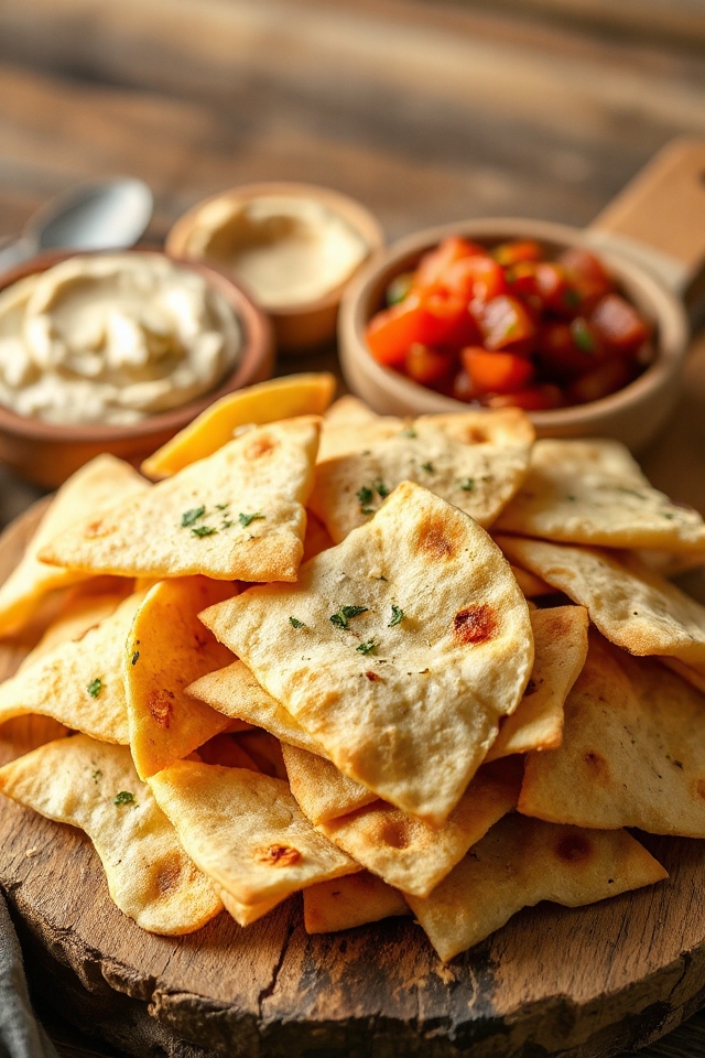 crispy homemade pita chips
