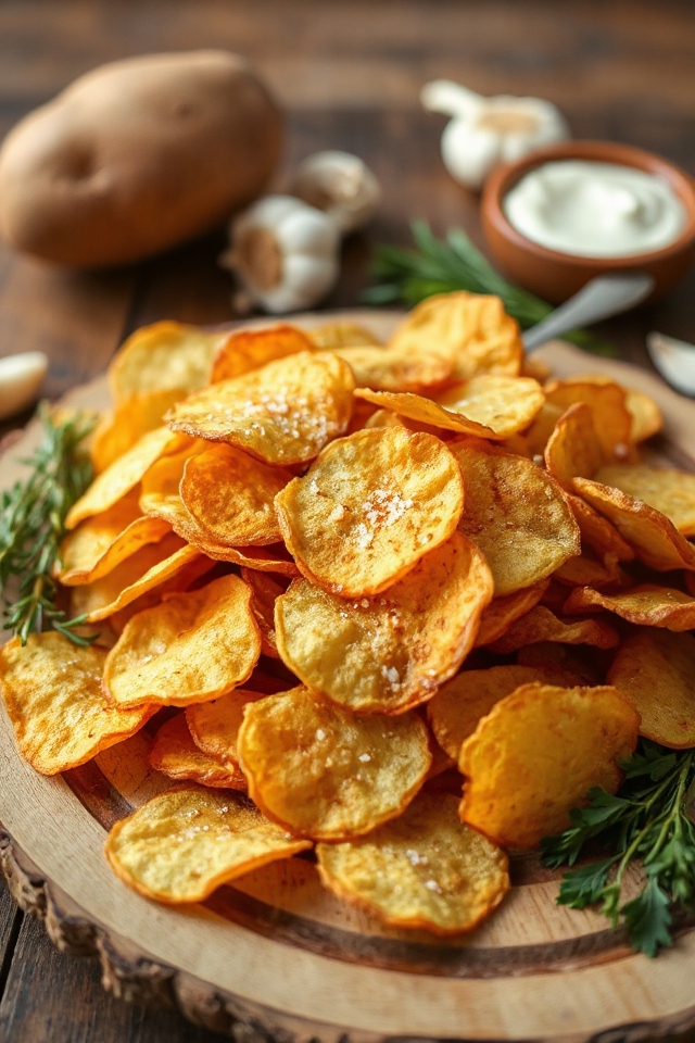 crispy homemade potato chips