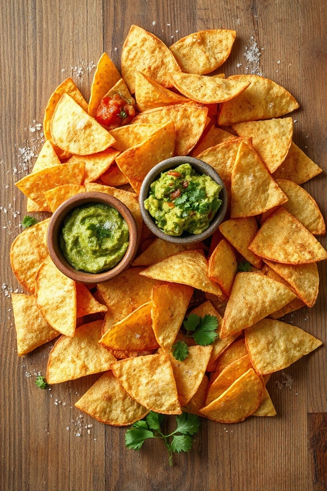 crispy homemade tortilla chips