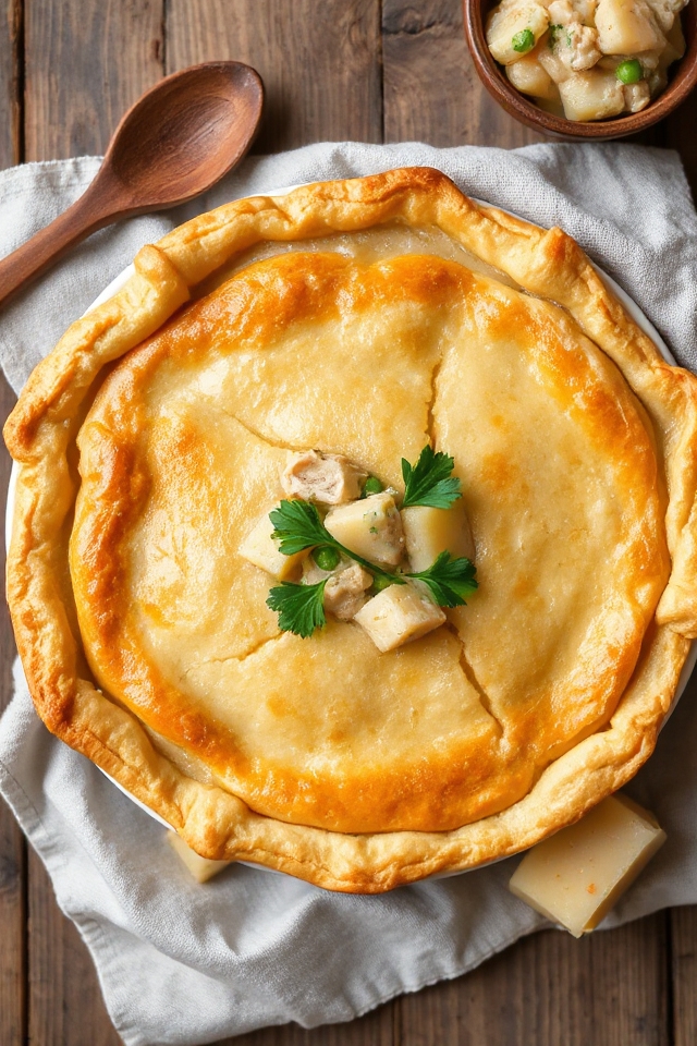 delicious homemade chicken pot pie