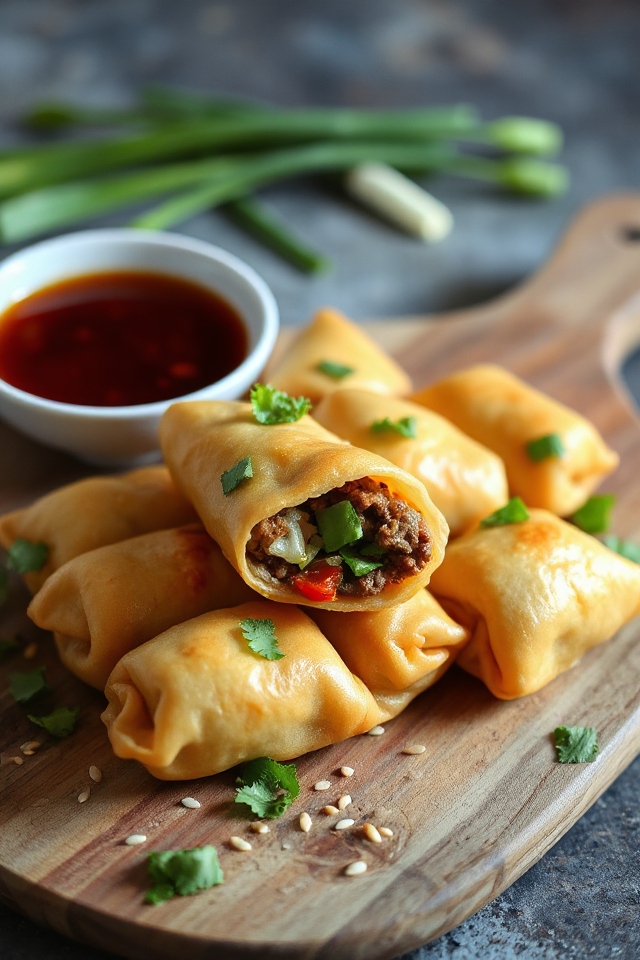 delicious homemade egg rolls