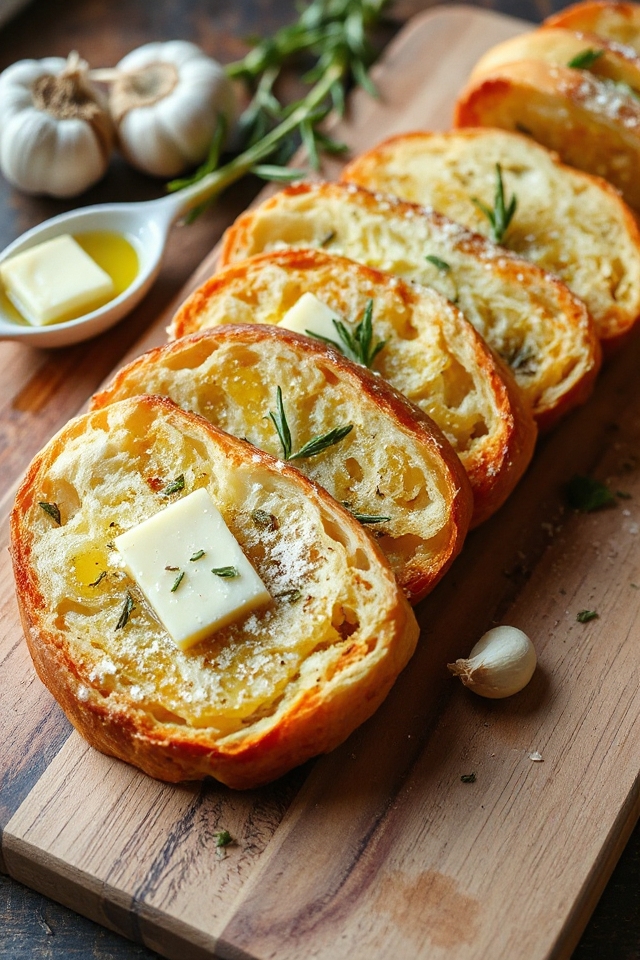 delicious homemade garlic bread