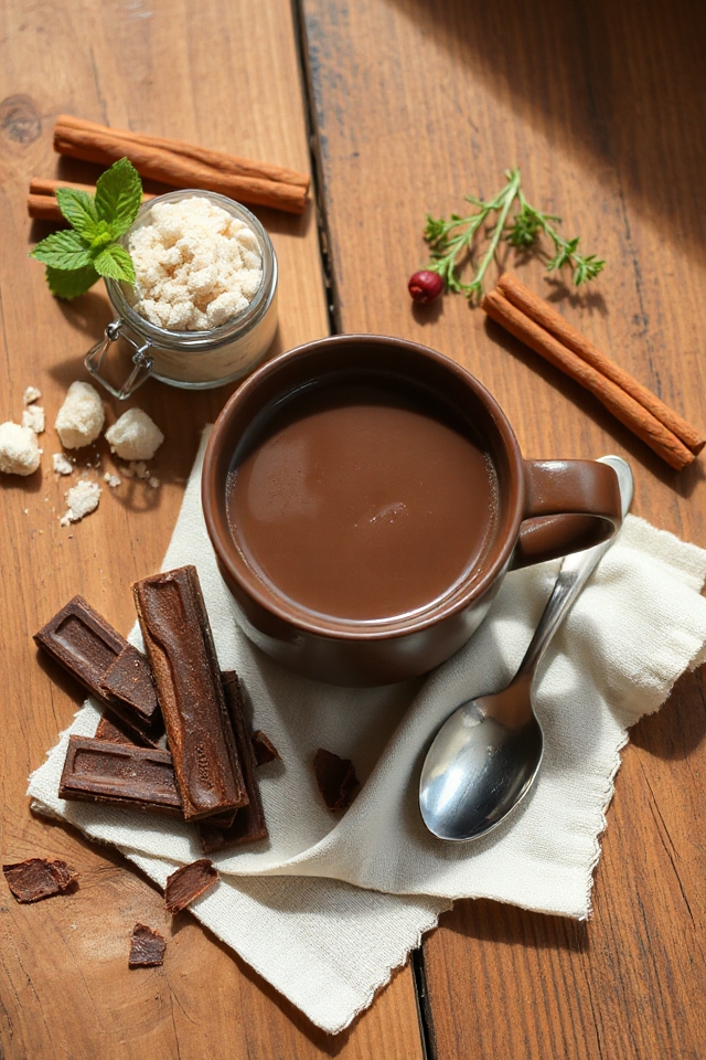 delicious homemade hot chocolate
