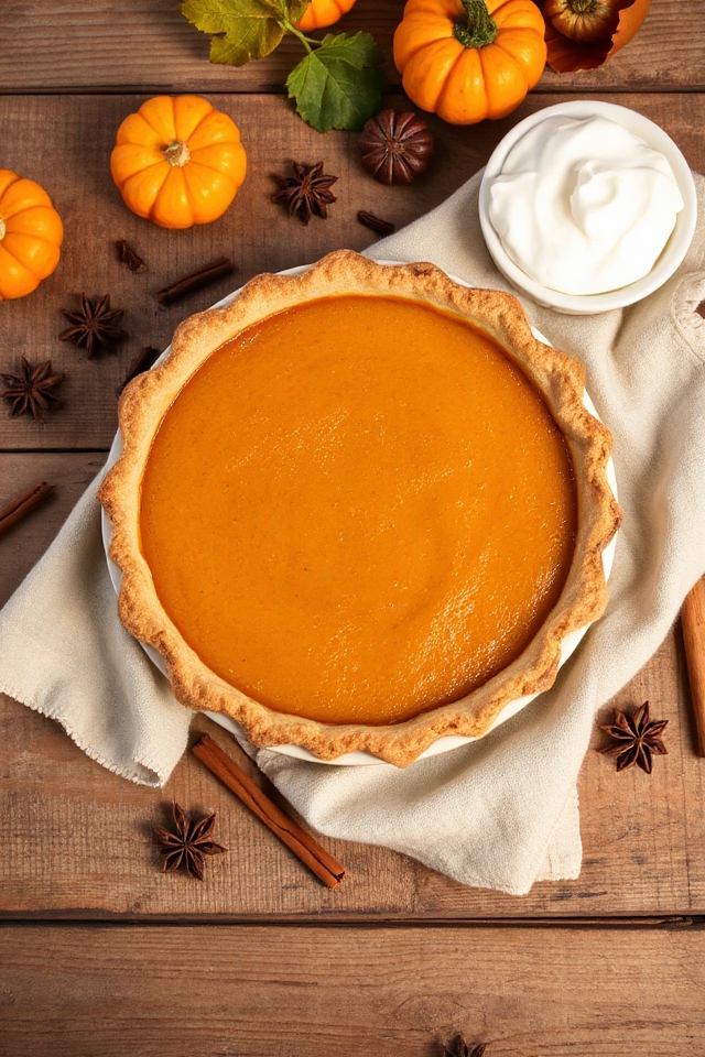delicious homemade pumpkin pie