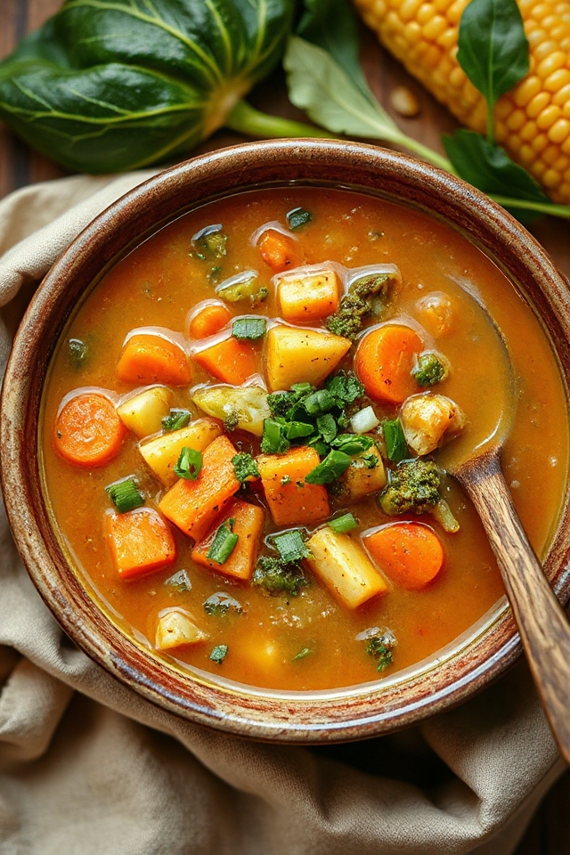 delicious homemade vegetable soup