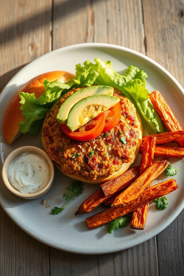 delicious homemade veggie burger