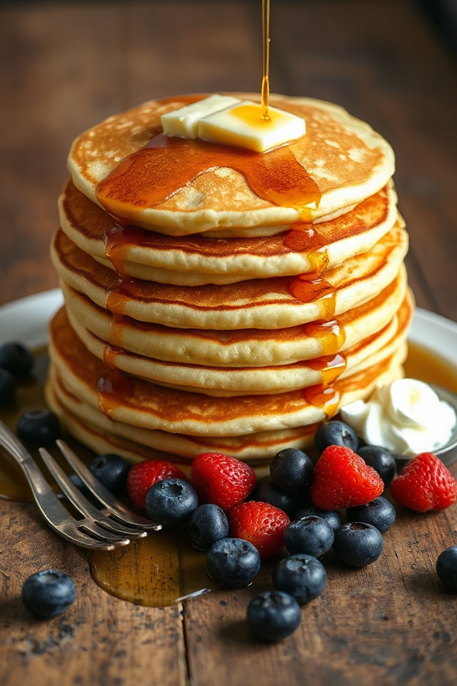fluffy homemade pancake recipe
