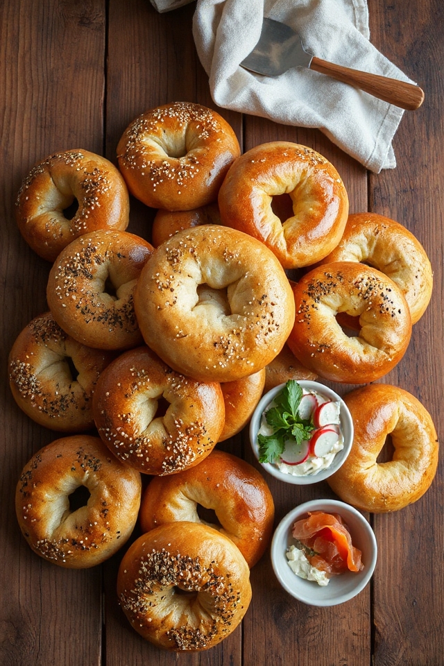 homemade bagel preparation process