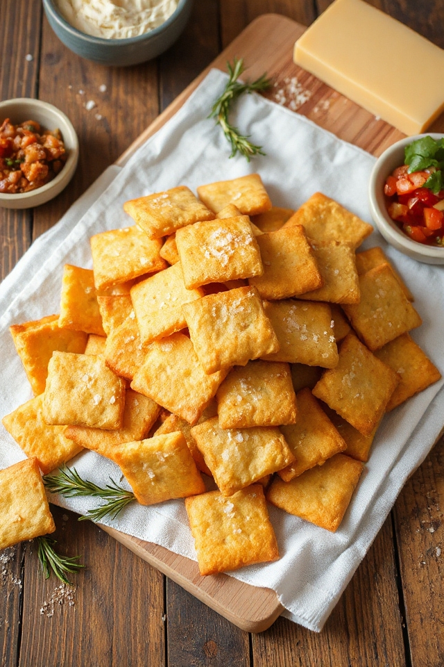 homemade cheese crackers recipe