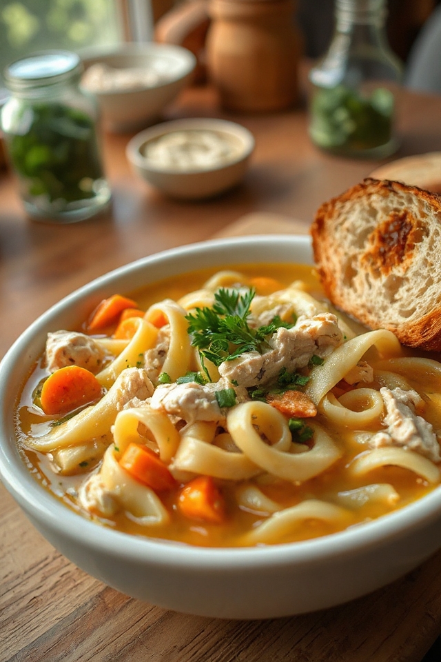 homemade chicken noodle soup