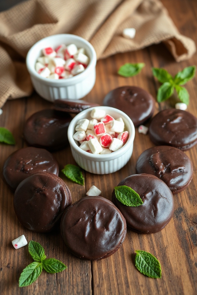 homemade chocolate mint cookies