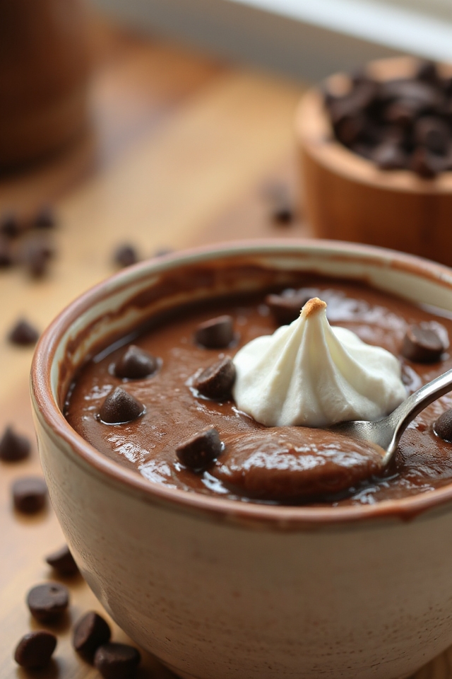 homemade chocolate pudding delight