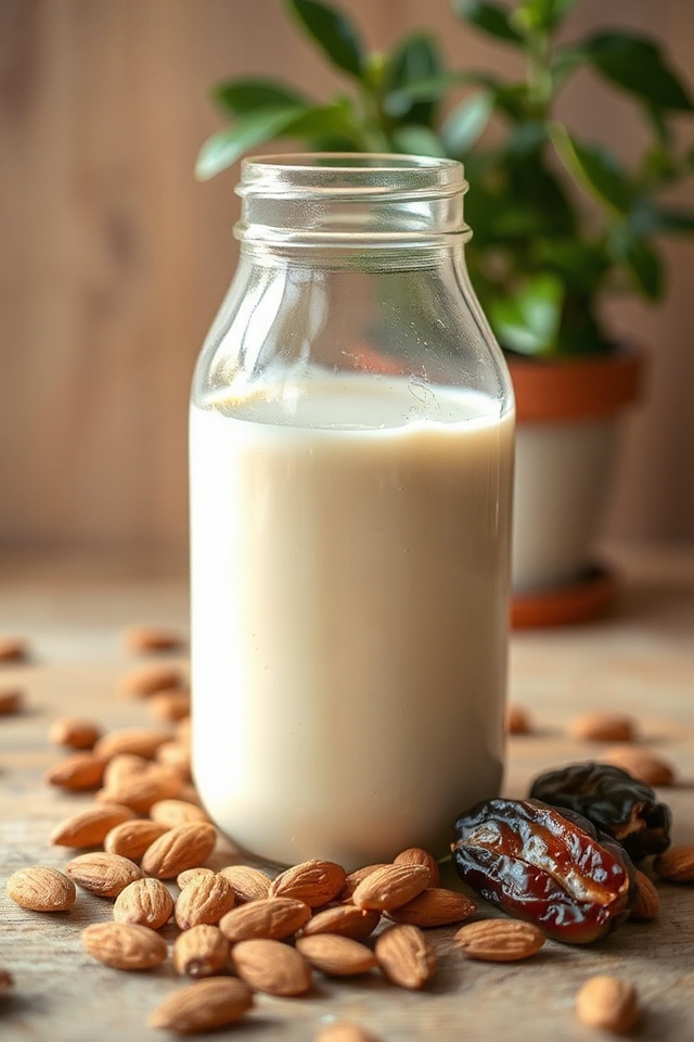 homemade creamy almond milk