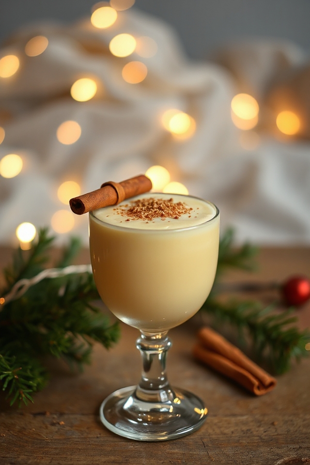 homemade creamy spiced eggnog