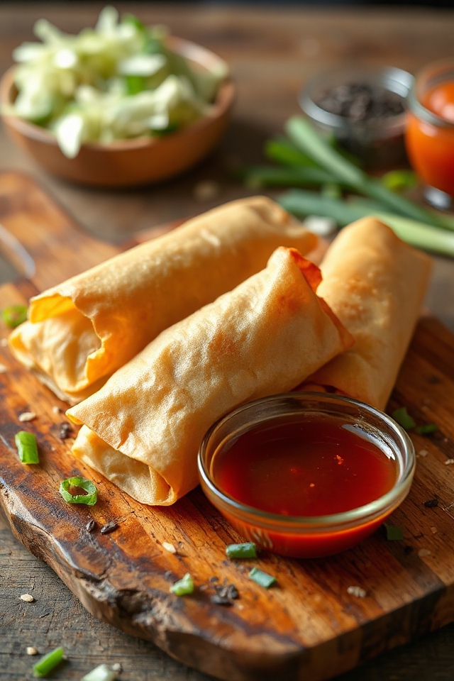 homemade crispy egg rolls