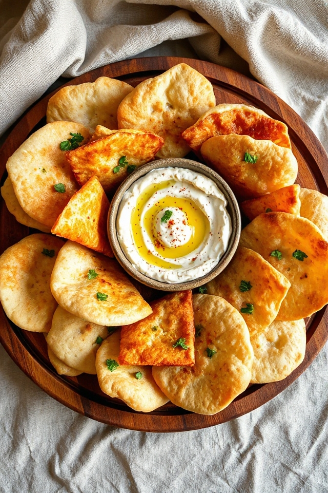 homemade crispy pita chips