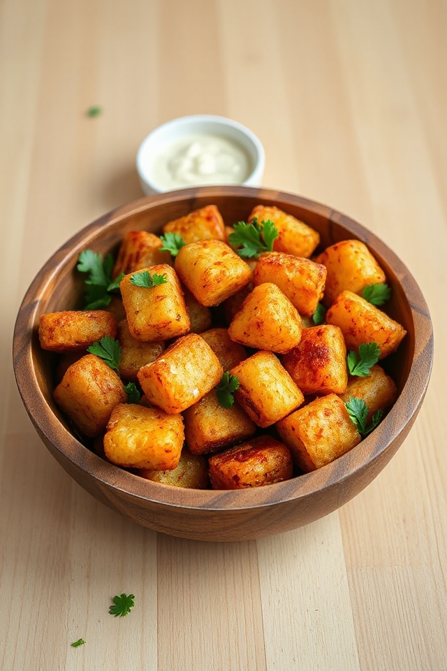 homemade crispy potato bites