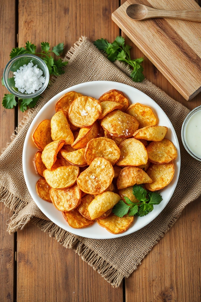 homemade crispy potato chips
