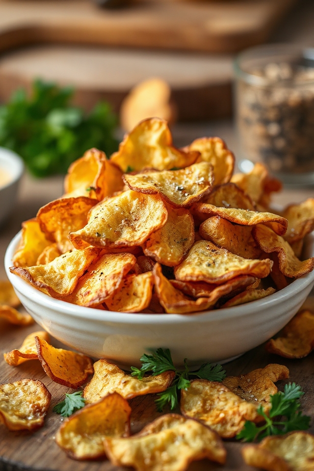 homemade crispy potato chips