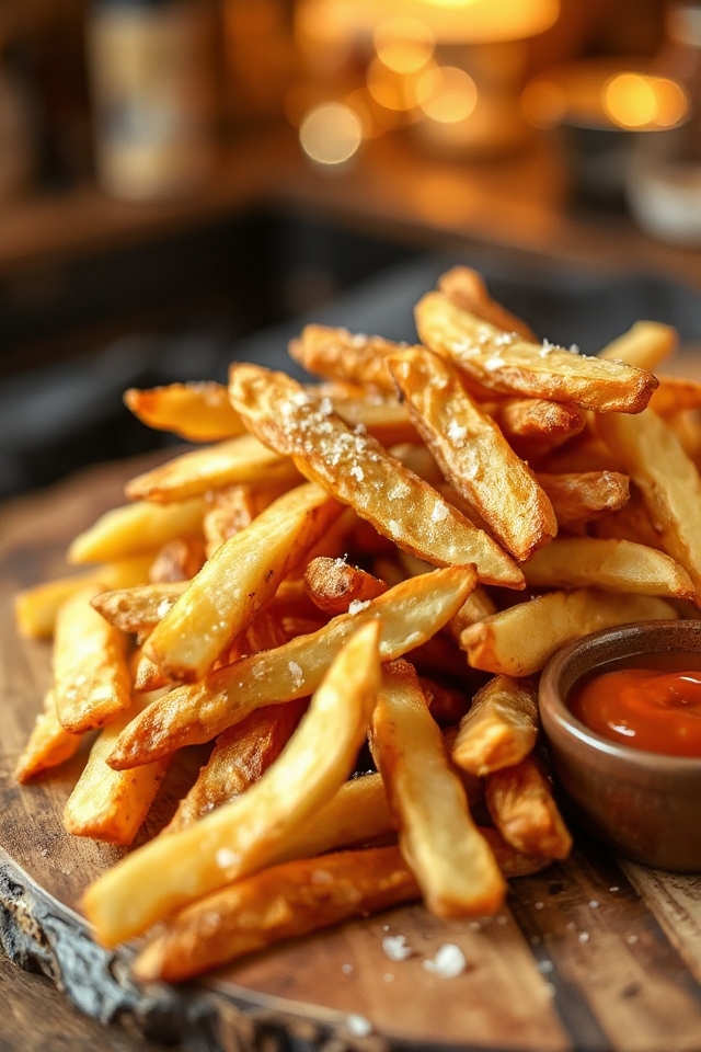 homemade crispy potato fries