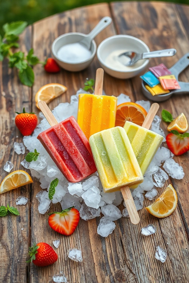 homemade frozen fruit treats