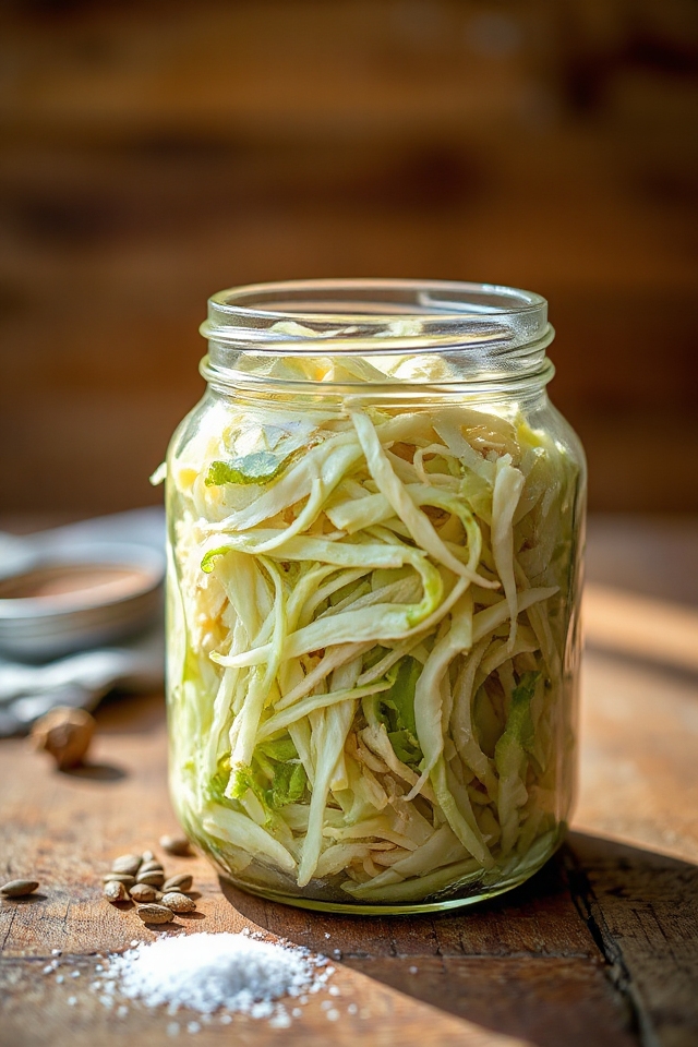 homemade sauerkraut fermentation process