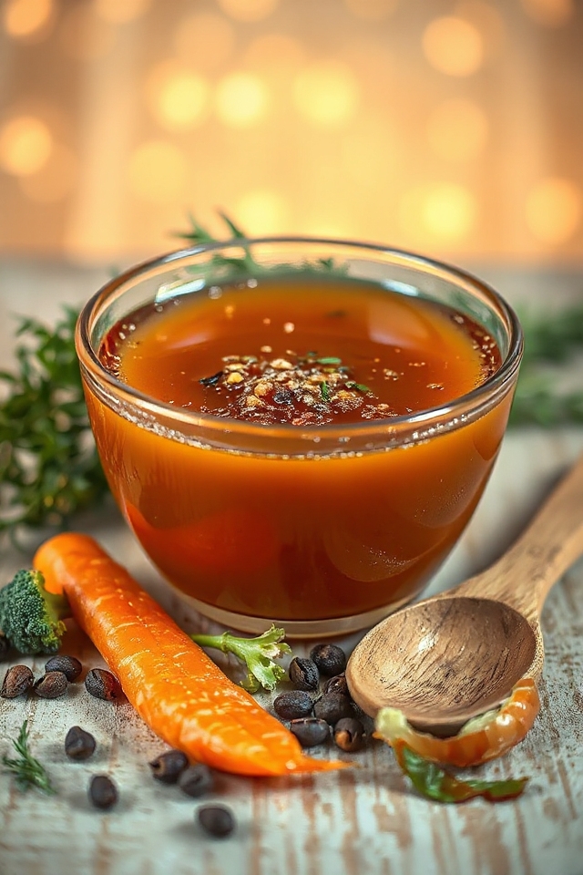 homemade stock using scraps